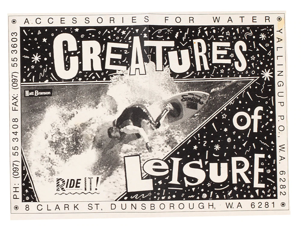 Creatures of Leisure ad from the 80s