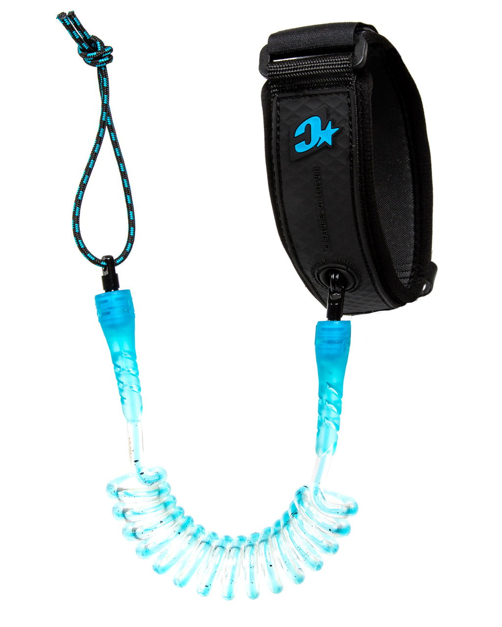 Reliance Bicep Small : Cyan Speckle Black - Sml
