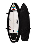 Shortboard Quad Wheely : Black Silver - 6'7