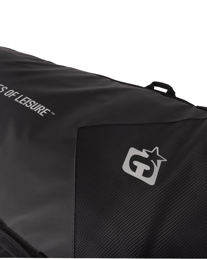 Shortboard Quad Wheely : Black Silver - 6'7