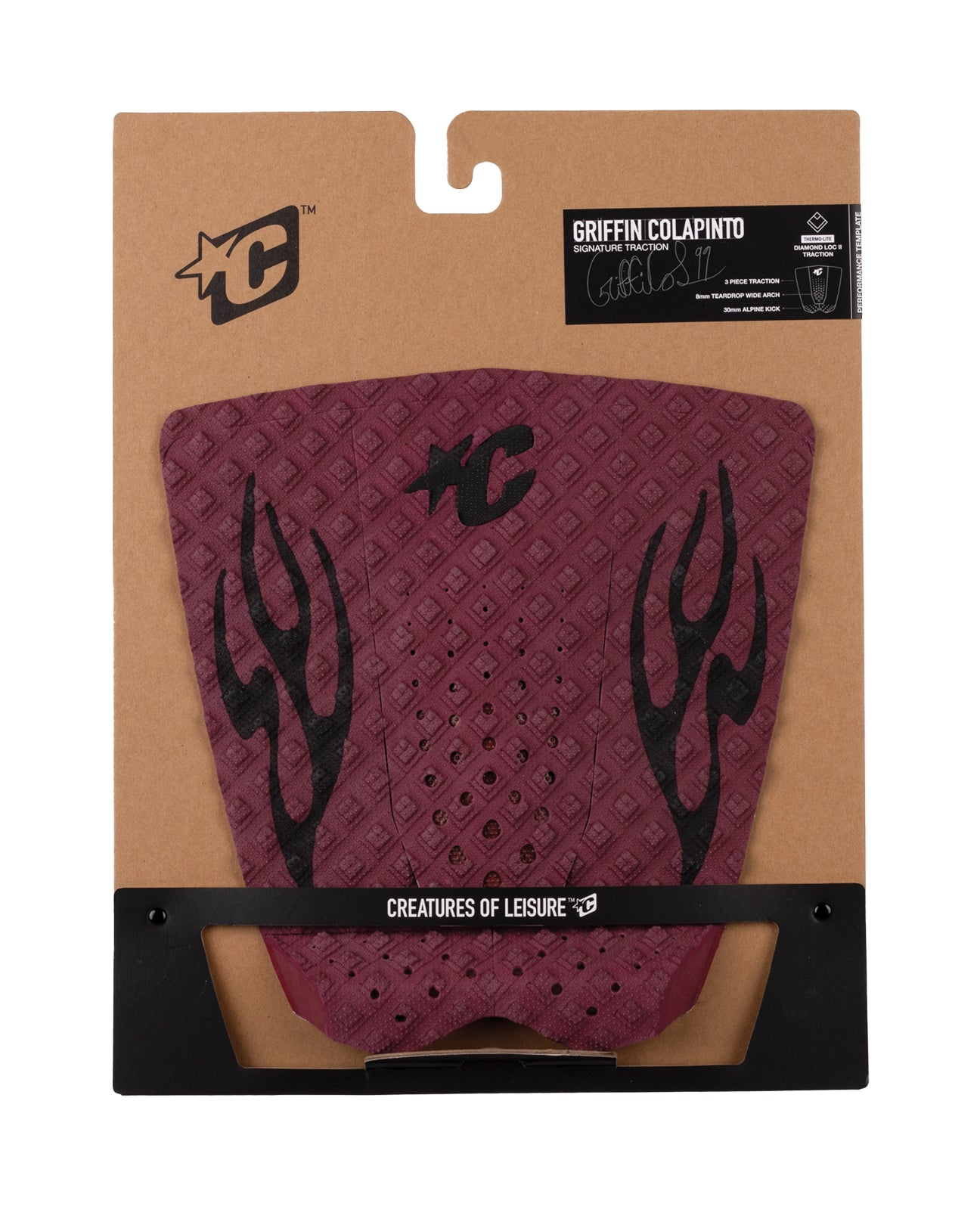 Griffin Colapinto Signature : Dark Rose Black Flames - 3 Pce