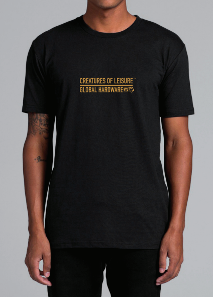Global Hardware S/S Tee : Black - X Large