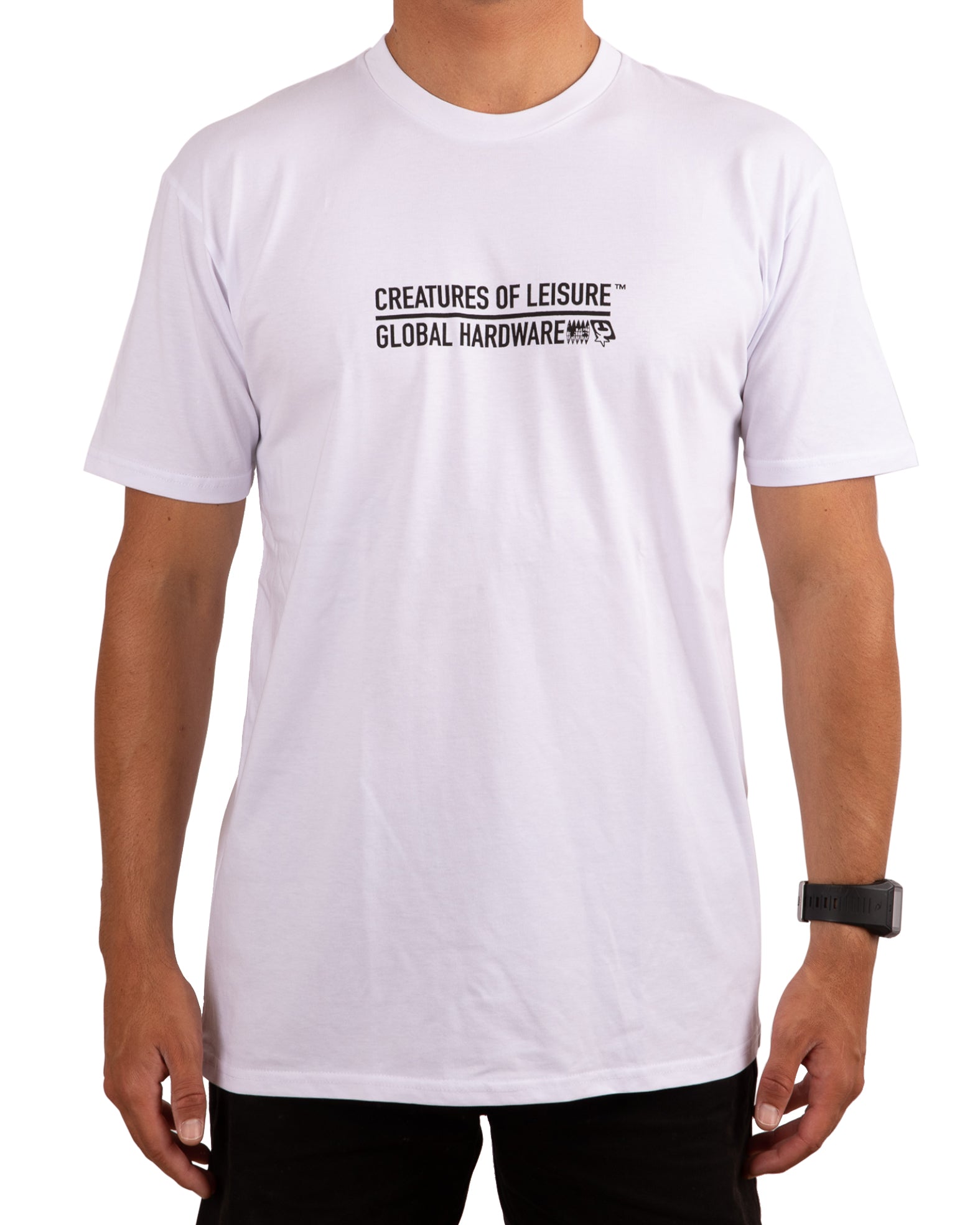 Global Hardware S/S Tee : White - X Large