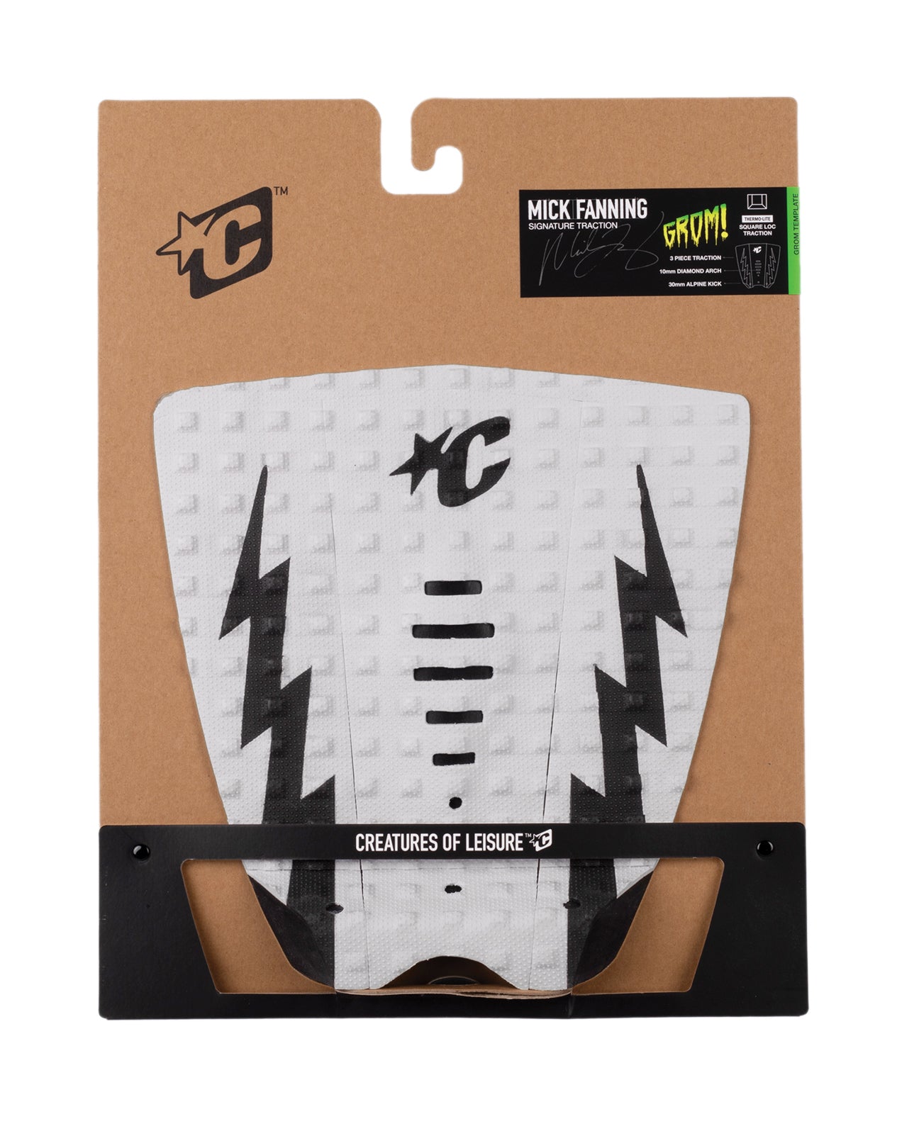 GROM Mick Eugene Fanning Signature : White Black - 3 Pce
