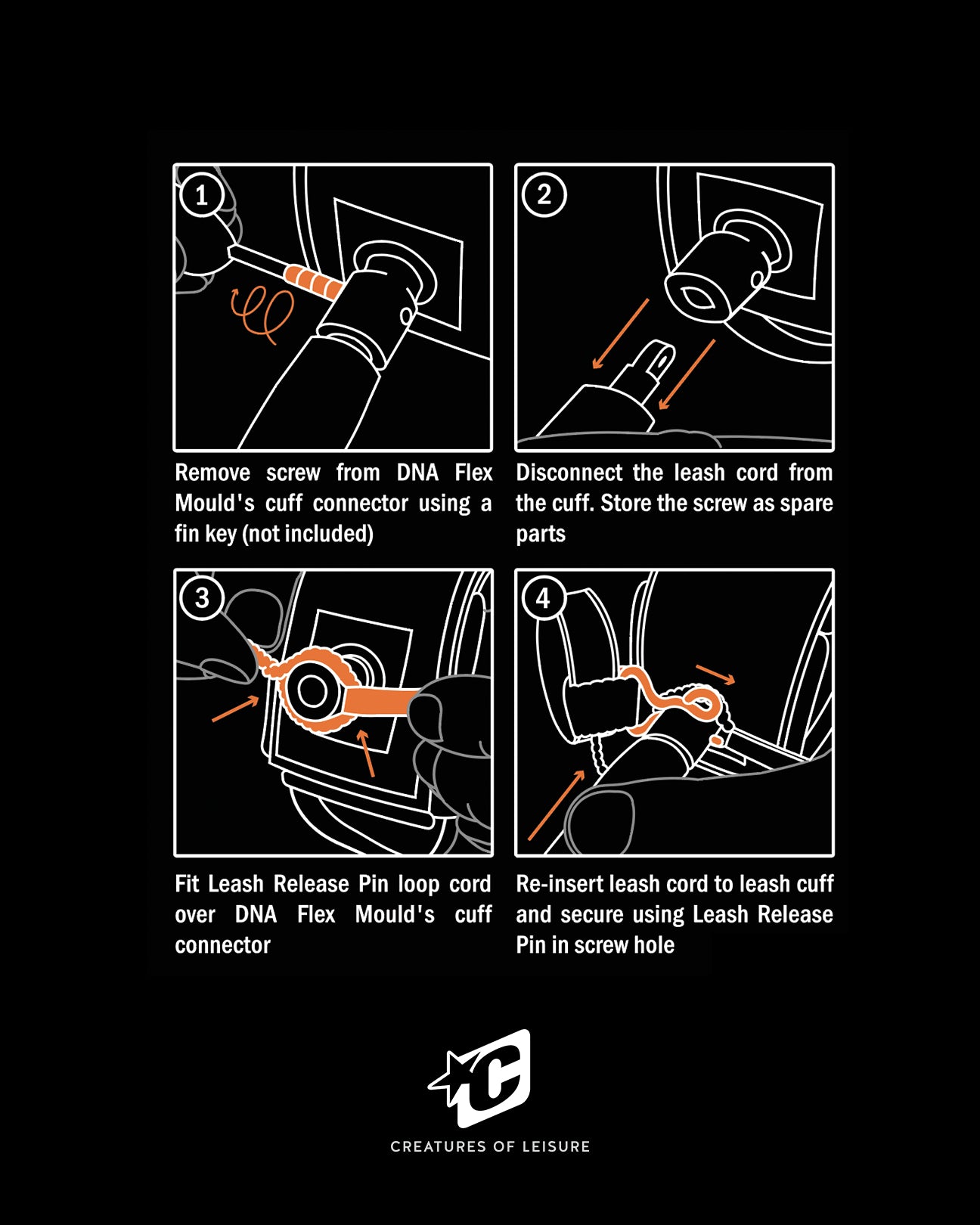 Quick Release Pin : Black - 0