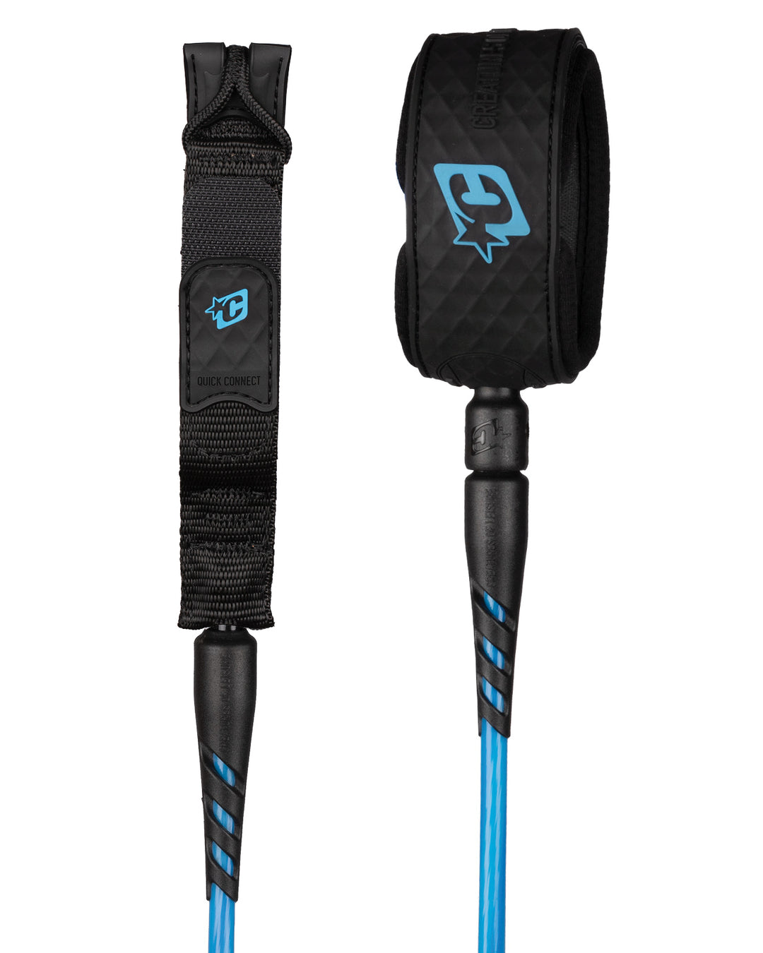 blue surf leash