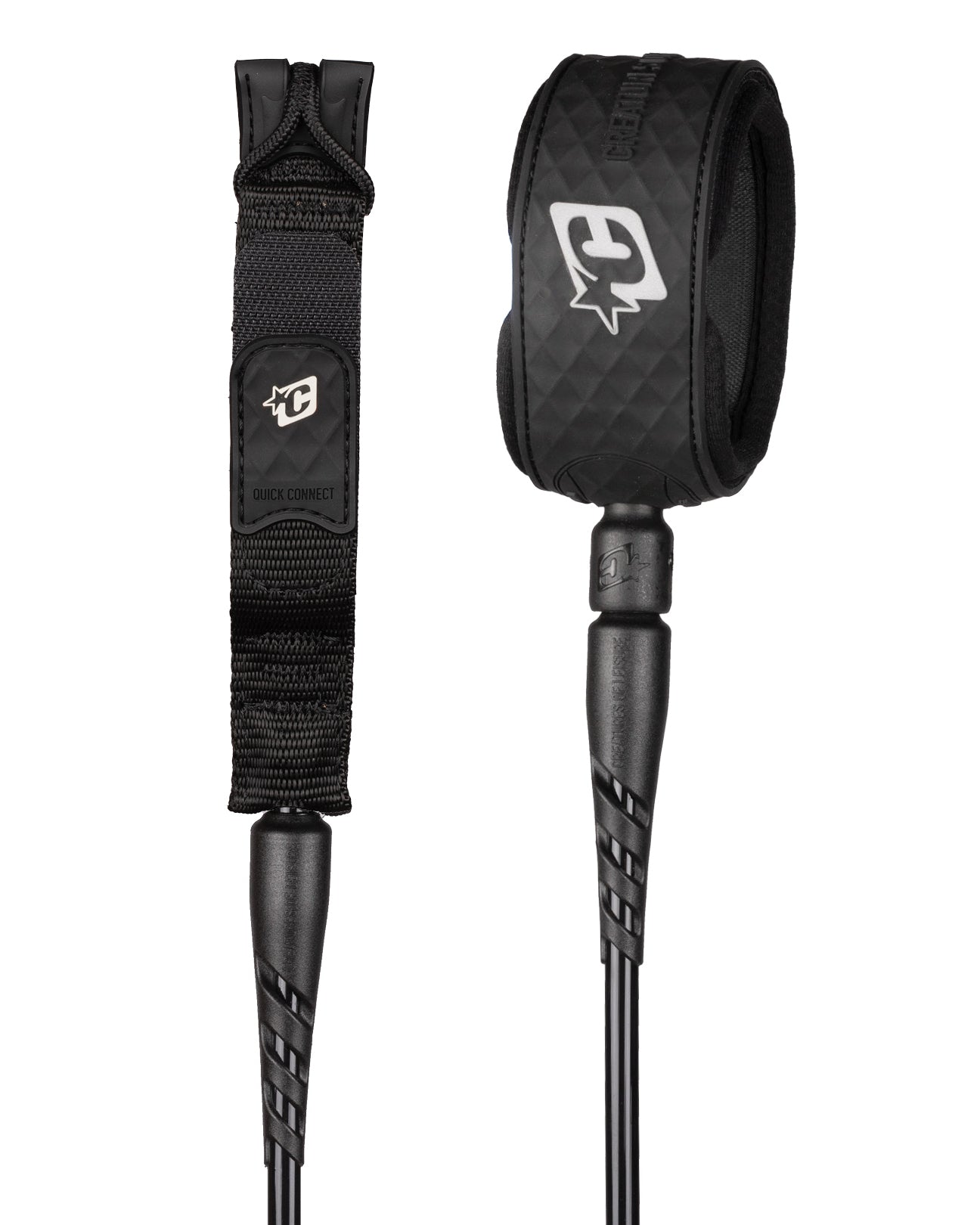 black surf leash