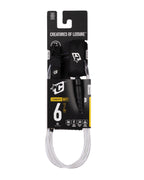 Reliance 2.0 Standard Duty 6 : Clear White Twist Black - 6 Ft