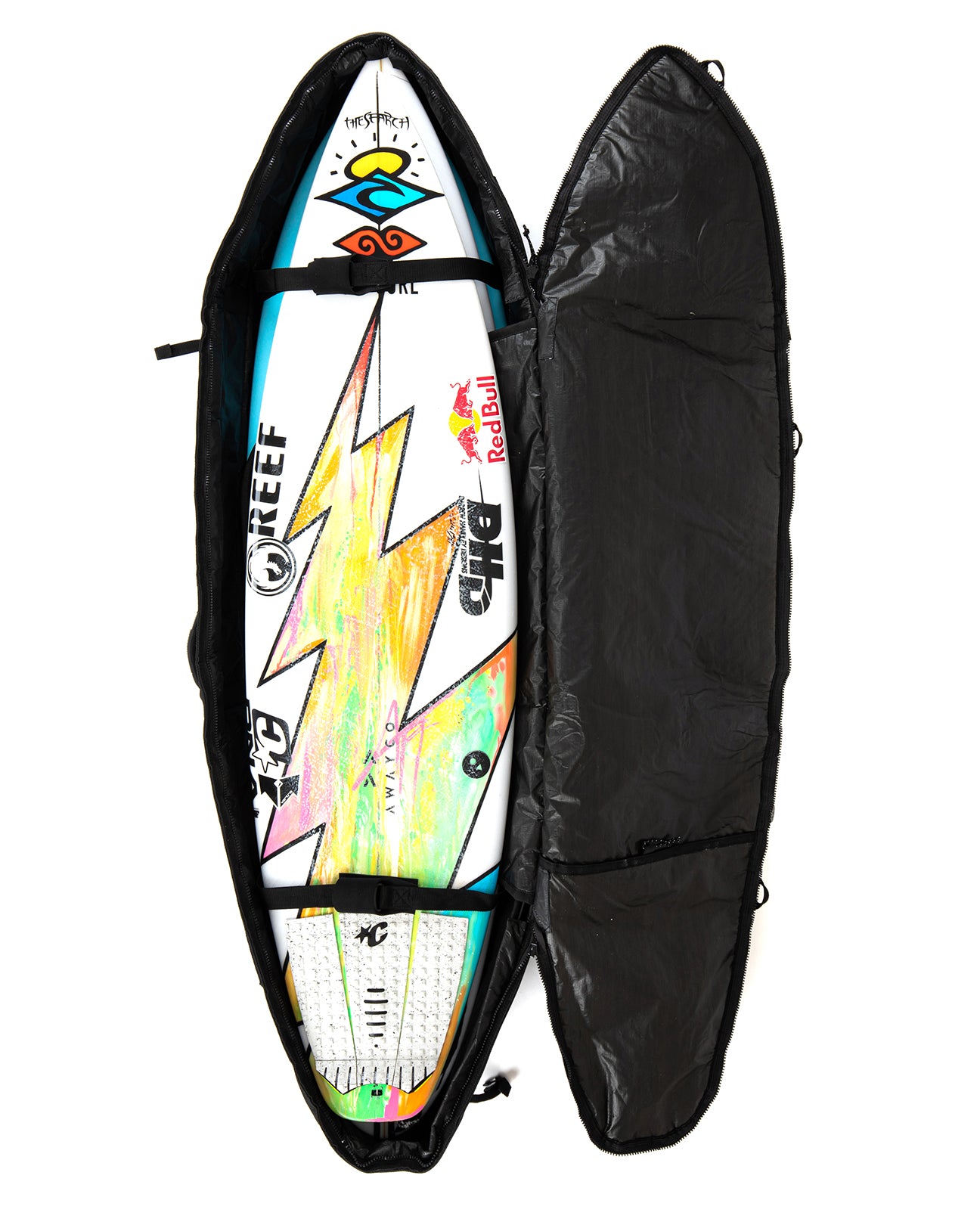 Shortboard Triple : Black Silver - 6'3